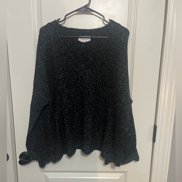 Anthropologie Wool Blend Wide Cuffed Sleeve Sweater Size Small - Picture 4 of 12